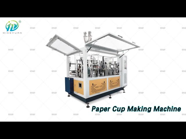 Coffee Paper Cup Making Machine Disposable 3 Phase 0.4Mpa High Speed