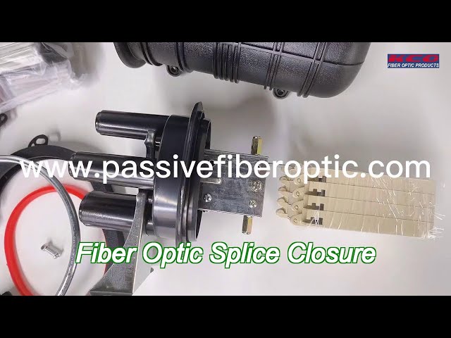 144Fo Abs Ppr Pc Cable Fiber Distribution Splice Closure Box Dome 1 In 5 Out