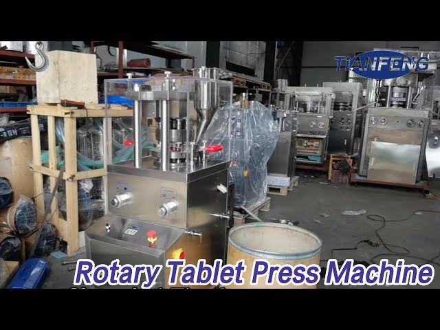 Single Press Rotary Tablet Press Machine Continuous 60KN Pressure For Lab
