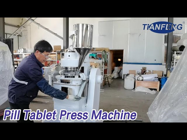 Rotary Pill Tablet Press Machine Punching Pelletizer 10000pcs/Hour For Powder