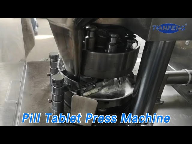 Small Pill Tablet Press Machine Capsule Shaped Rotary Speed Adjustable