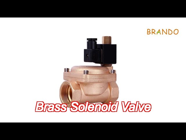 3/8“ 0927100 Normally Closed Brass Solenoid Valve For Air Compressor