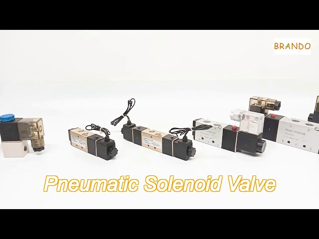 1/8“ Pt 4V120-06 Airtac Type 5/2 Way Pneumatic Solenoid Valve Double Electrical Control Ac220V
