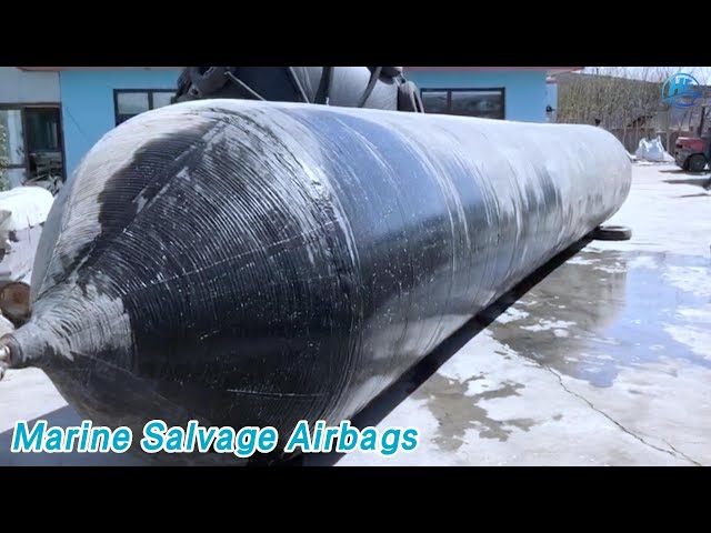 Rubber Marine Salvage Airbags Tough Cylindrical For Ship Lifting