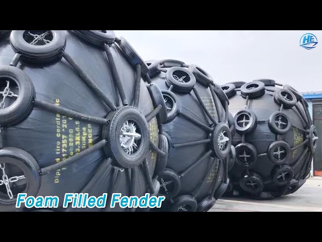 Inflatable Foam Filled Fender Rubber EVA Solid High Density For Large Dock