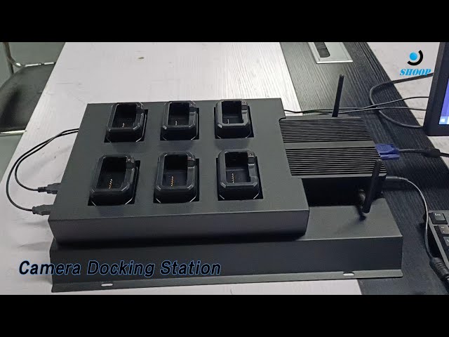 Police Wireless Camera Docking Station 8 Units Body Worn With Management Software