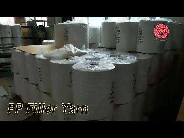 Polypropylene PP Filler Yarn 300KD Fibrillated White For Large Cable