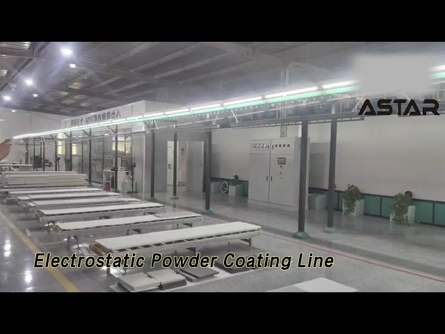 Automatic MDF Electrostatic Powder Coating Line 40m/Hour For Wood Plate