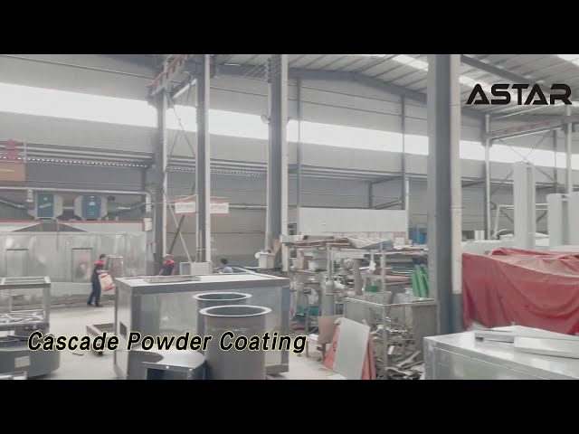 Electrostatic Cascade Powder Coating Workshop Automatic Energy Saving