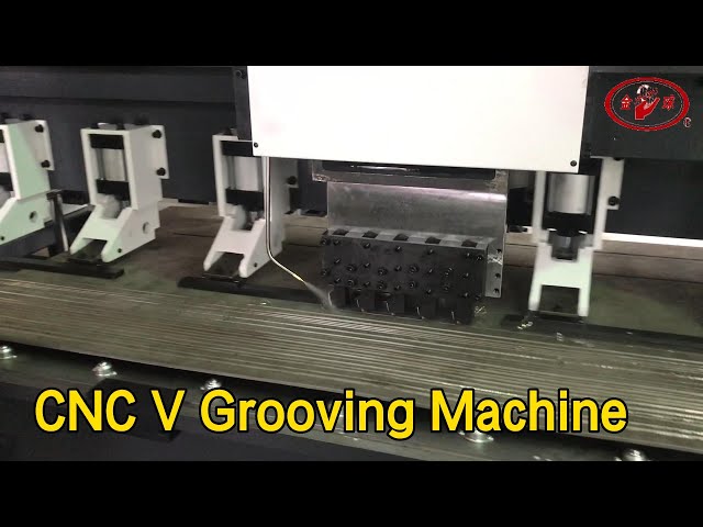 Alloy Blade CNC V Grooving Machine High Accuracy Servo Motor