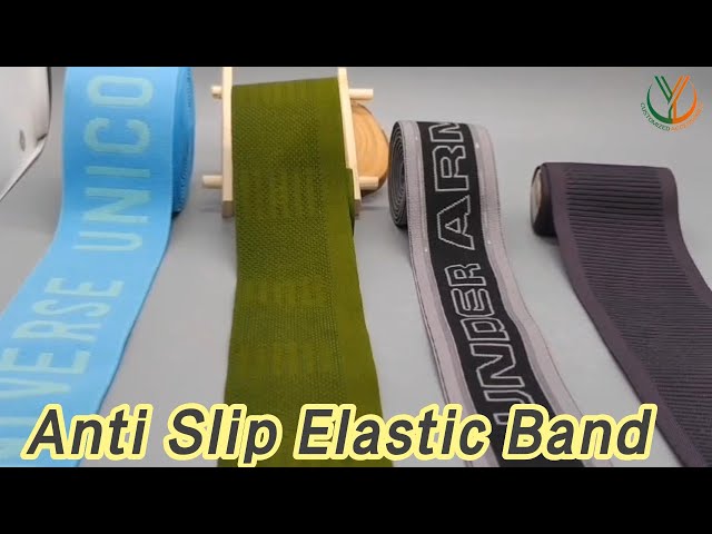 Double Sided Anti Slip Elastic Band Jacquard Weave Two Color For Clothing