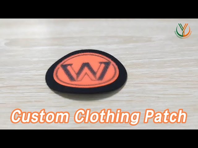 Silicone Custom Clothing Patch Microfiber Printed Transparent For Garments