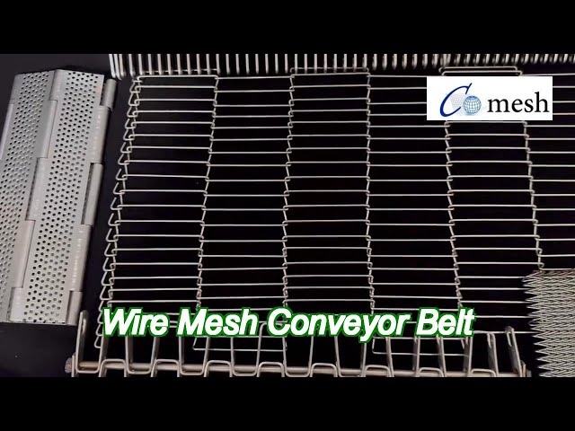 Metal 304/316 Stainless Steel Wire Mesh Belt For Fryer Oven Bread