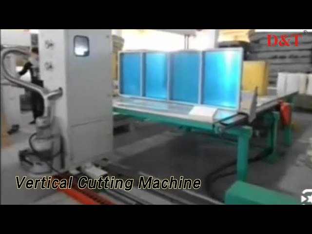 EVA Foam Vertical Cutting Machine 7.24kW CNC For Sponge Mattress