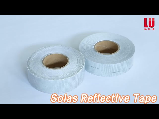 Marine Solas Reflective Tape Sticker Honeycomb Pattern Silver / White