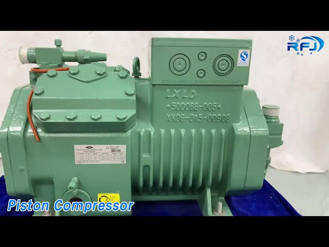 Stationary Piston Compressor 15HP Semi Hermetic AC Power High Efficiency