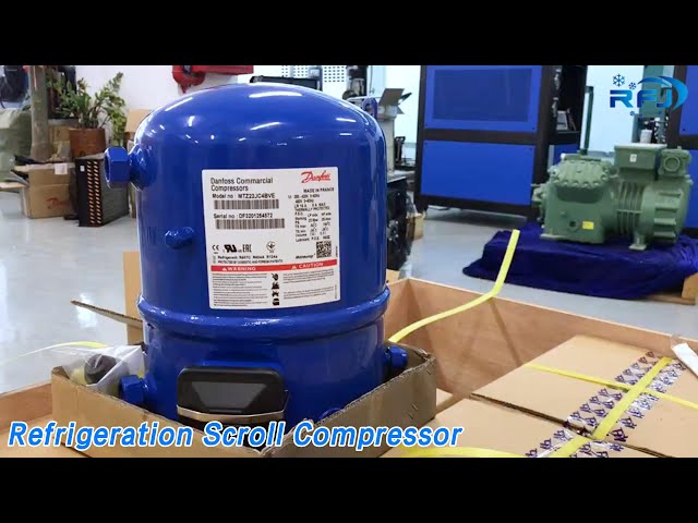 Industrial Refrigeration Scroll Compressor Hermetic Piston R22 High Efficiency