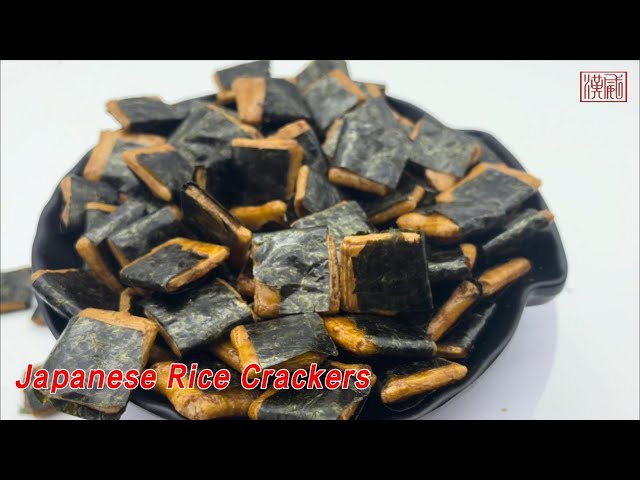 Seaweed Wrapped Japanese Rice Crackers Non Fried Low Salt Healthier
