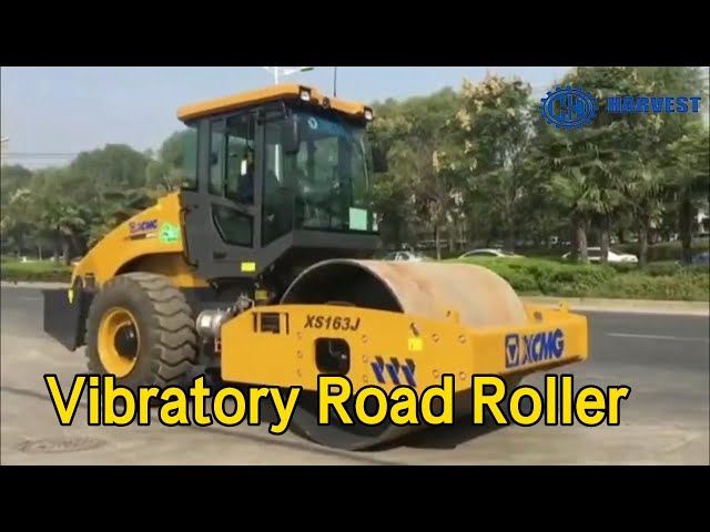 Hydraulic Vibratory Road Roller Single Drum 103kW 16 Ton Six Cylinder