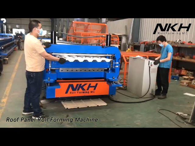 Dual Layer Roof Panel Roll Forming Machine 1.0mm Thickness PLC Control