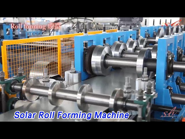 C / Z Solar Roll Forming Machine Servor Feeding 17 Stations For Steel Profile