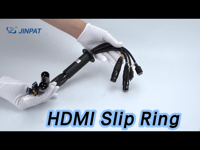 Capsule HDMI Slip Ring 60rpm IP40 Aluminum Alloy For HD Signal
