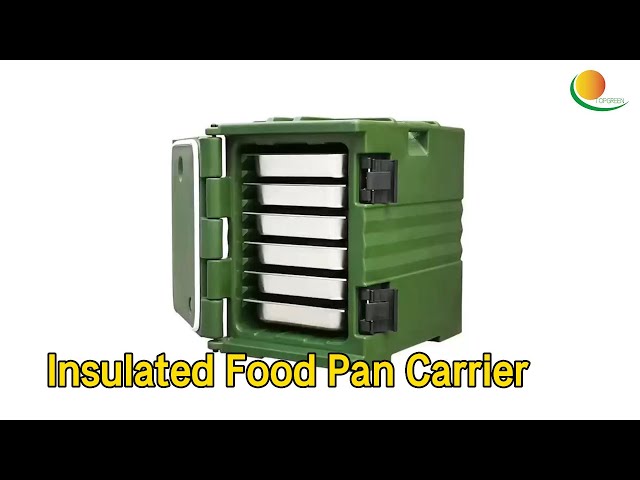 Military Insulated Food Pan Carrier 90L Cold / Hot Seamless Green