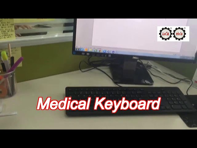 108 keys silicone rubber medical keyboard with rough touchpad and USB interface