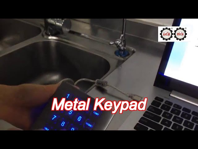 Panel Mount Keypad 16 Button 0.45mm Short Stroke Metal Numeric Keypad
