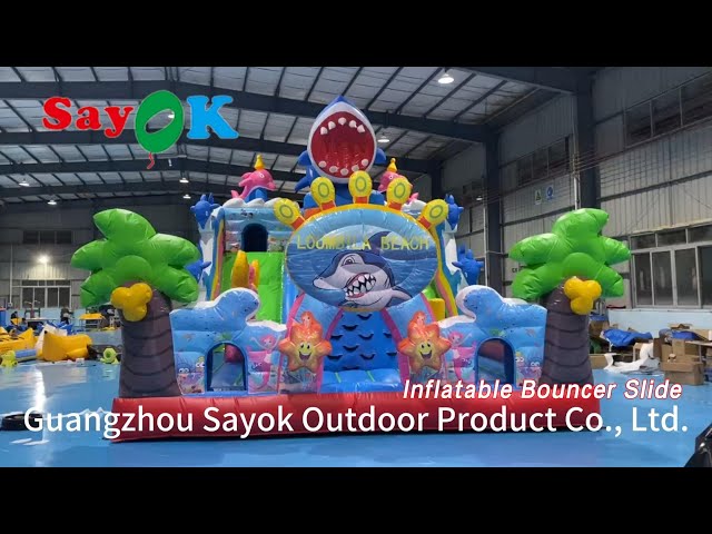 Castle Inflatable Bouncer Slide Blow Up Jumping For Commercial