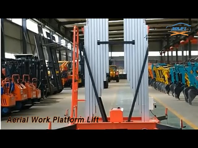 Telescopic Ladder Aerial Work Platform Lift 150kgs Loading 19m Height Hydraulic