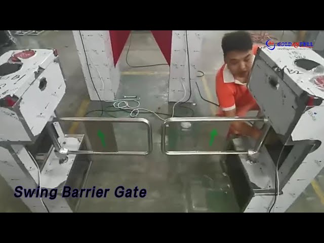 Automatic Swing Barrier Gate Stainless Steel 35 Persons/Min Anti Crush