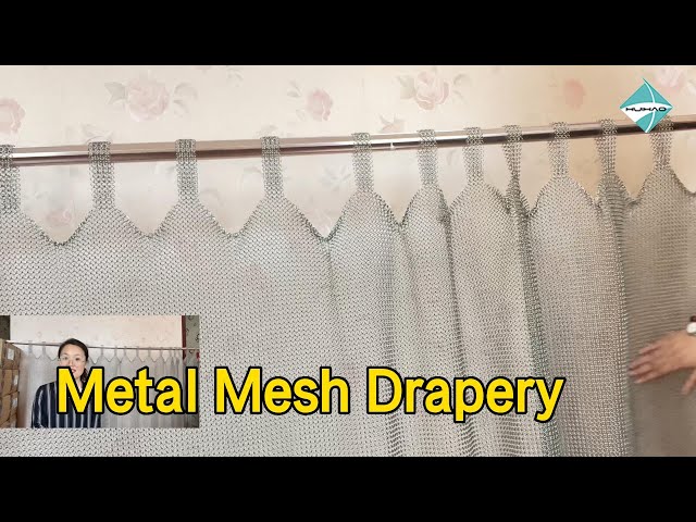 Stainless Steel Metal Mesh Drapery 7mm Od Flexible For Wall Curtain