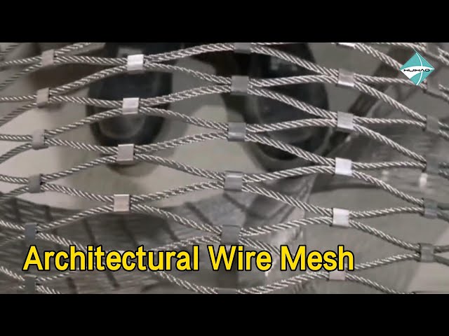 Stainless Steel Architectural Wire Mesh Railing Rope Smooth Surface