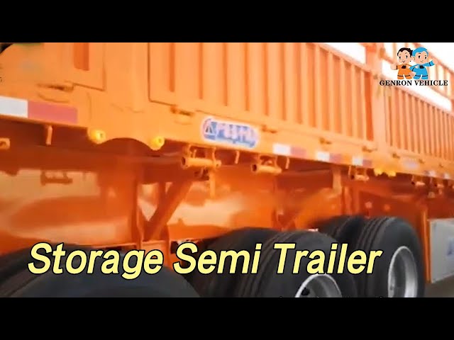 55 Ton Storage Semi Trailer 40FT BPW Axles Mechanical Suspension For Transport