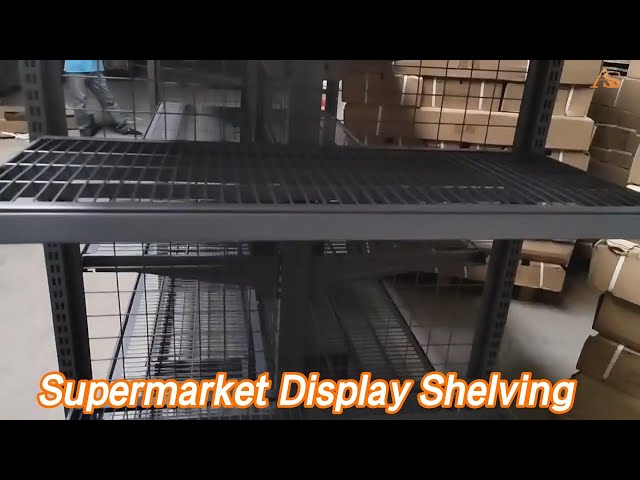 Retail Display Mesh Supermarket Display Shelving Light Duty Cold Rolled Steel