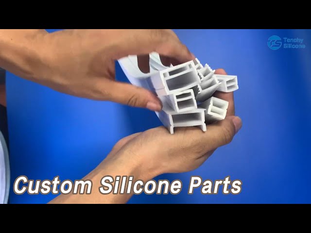 Extrusion Custom Silicone Parts LED Profiles U Channel Heat Resistant