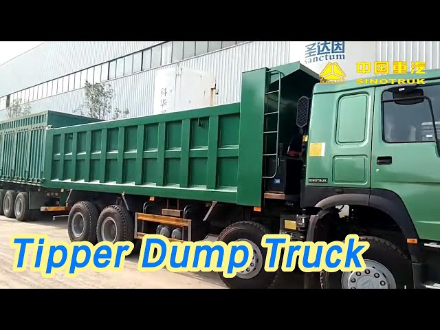 Heavy Duty Tipper Dump Truck 371HP 8 X 4 12 Wheels ZZ3317N3267W