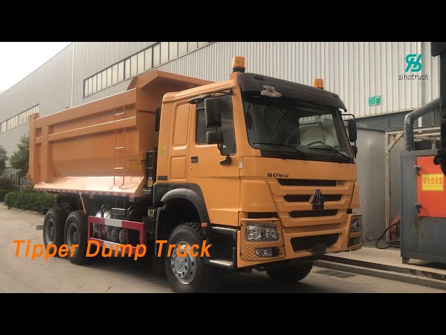 Heavy Duty Tipper Dump Truck RHD 6 X 4 Hydraulic Large Capacity