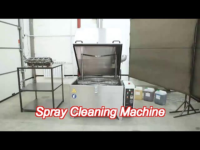 1000mm Rotary Basket Spray Cleaning Machine Auto Engine Block Auto Parts