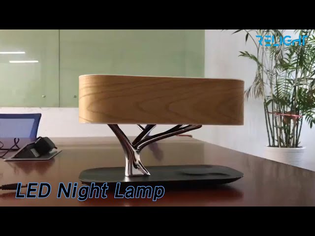 Table LED Night Lamp 5W Wireless Charger Tree Type With Touch Sensor