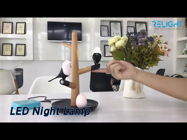 Motion Activated LED Night Lamp Dimming Wireless Charging Indoor