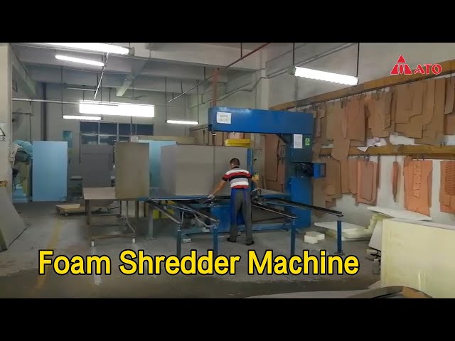 Vertical Foam Shredder Machine Cutting 1.68kw Easy Install For Sofa Factory
