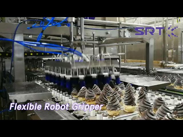 Soft Flexible Robot Gripper 600g Load Food Grade Silica Gel Pneumatic