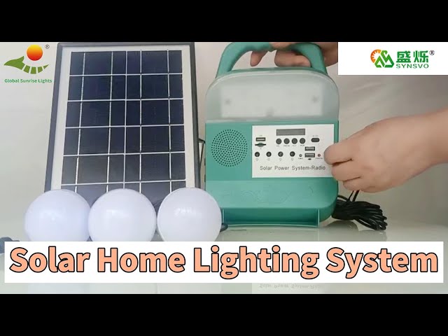 Portable Usb Solar Light Kits Led 5w 8000mah For Camping