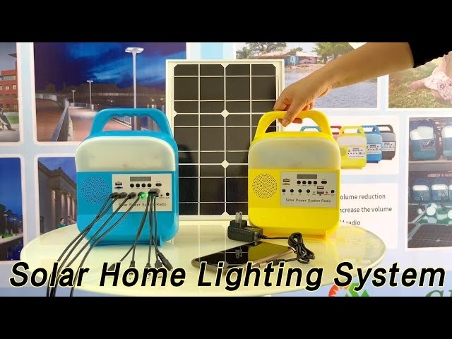 Household LED Solar Light Kits Portable 5w / 30w With Radio