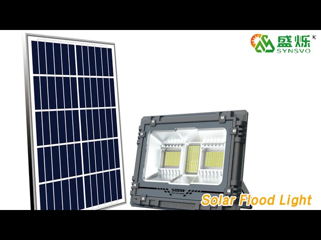 Remote Control Solar Flood Light LED 5000mAh High Brightness Waterproof