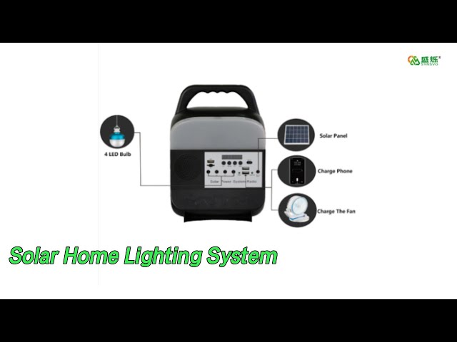 Portable Solar Home Lighting System 8000mah 12W Emergency For Home