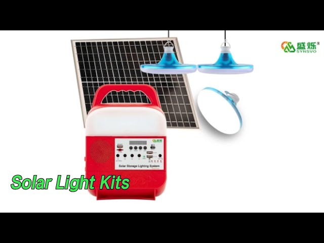 Home Solar Light Kits DC12v 25w Mp3 IP65 Mini Portable High Safety
