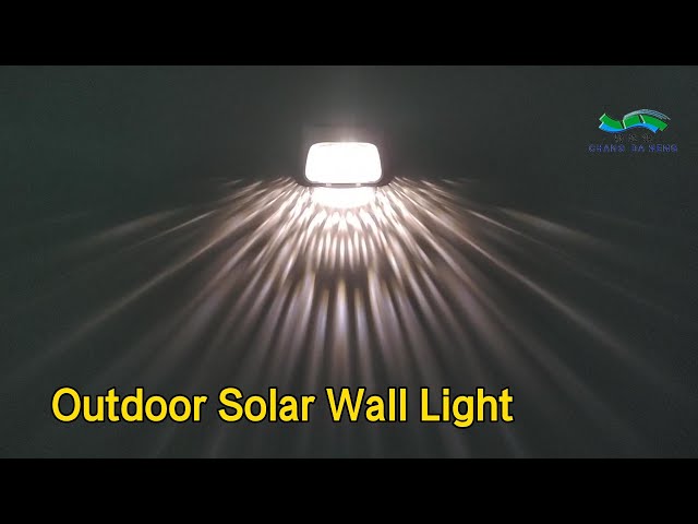 Decorative Outdoor Solar Wall Light 1.2V 600MAH IP65 High Power